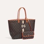 Goyard Saint Louis PM Bag Stripes and Lnitials